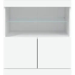 vidaXL Armarios Y Almacenamiento-Aparador con luces LED 60x37x67 cm