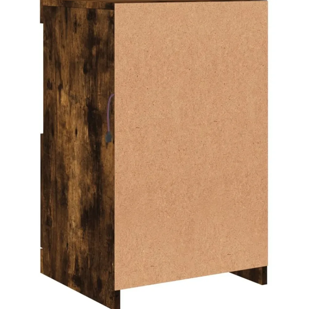 vidaXL Armarios Y Almacenamiento-Aparador con luces LED 41x37x67 cm