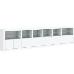 vidaXL Armarios Y Almacenamiento-Aparador con luces LED 283x37x67 cm