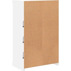 vidaXL Aparador con luces LED 60,5x37x100 cm Blanco Hot
