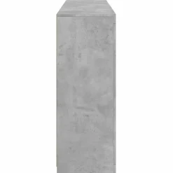 vidaXL Aparador con luz LED 3 pzas madera de ingeniería gris hormigón Gris hormig&oacute;n Online