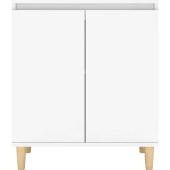 vidaXL Aparador con patas madera contrachapada 60x35x70 cm Blanco New