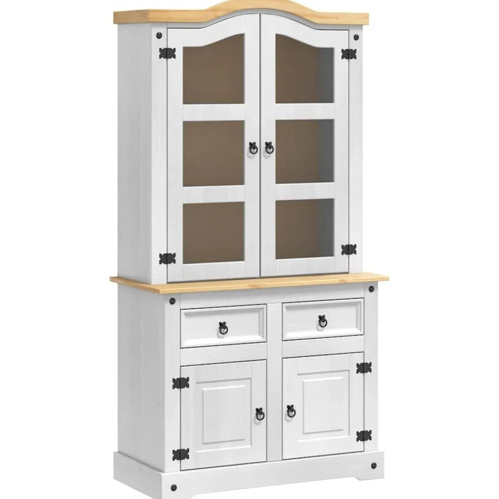 vidaXL Aparador Corona 100 x 48,5 x 179 cm Madera de pino macizo Discount