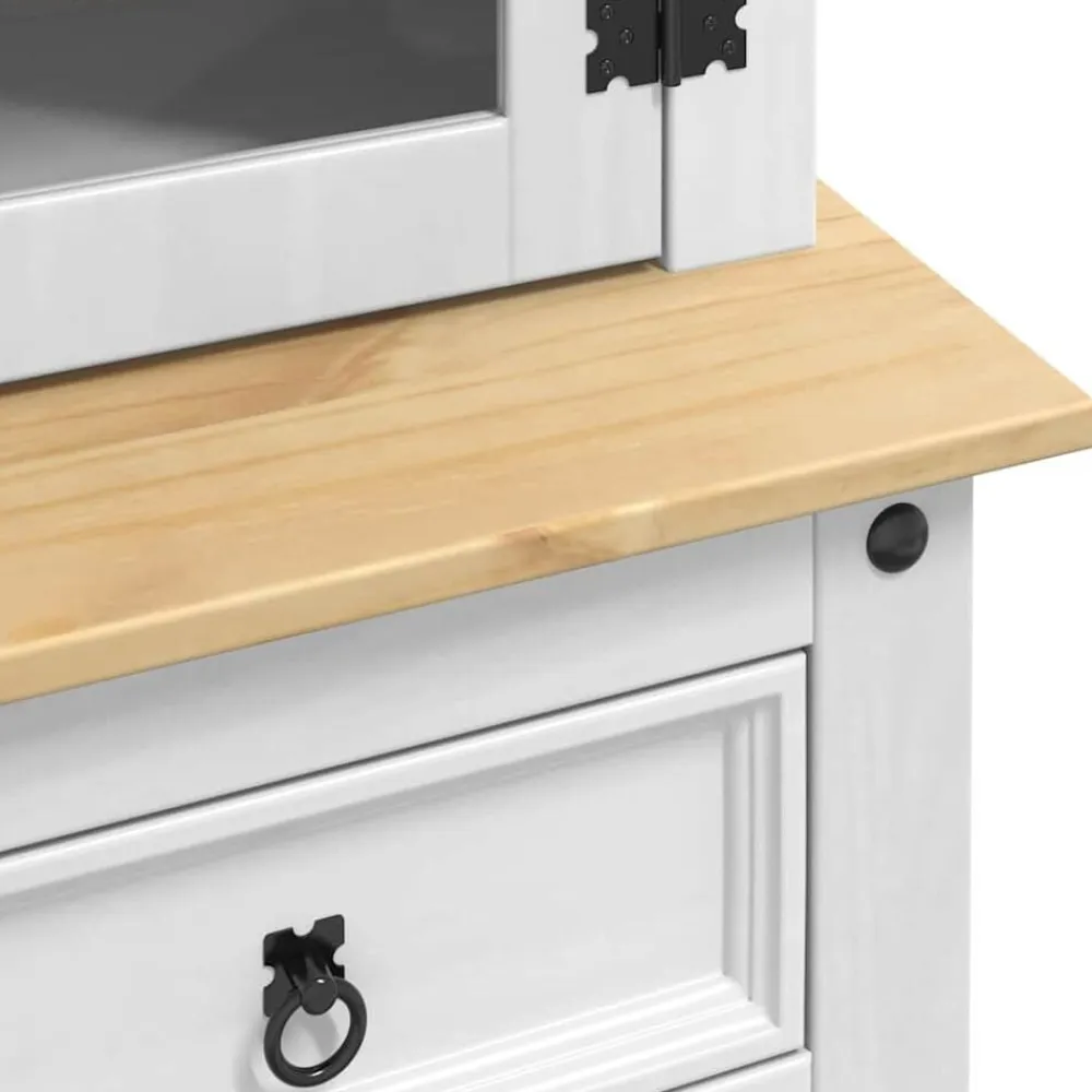 vidaXL Aparador Corona 100 x 48,5 x 179 cm Madera de pino macizo Discount