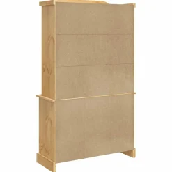 vidaXL Armarios Y Almacenamiento-Aparador Corona madera maciza pino mexicano 112x43x196 cm