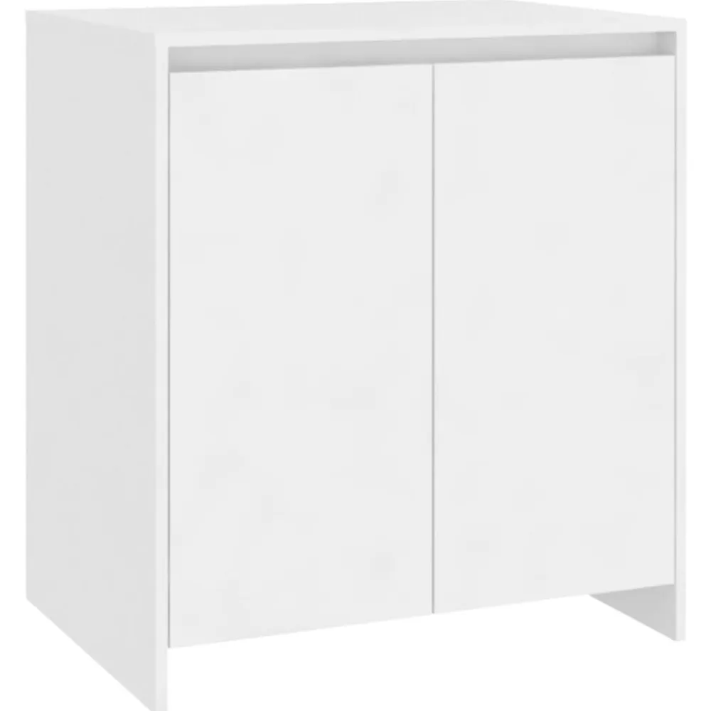 vidaXL Aparador de 2 piezas madera manufacturada blanca Blanco Best