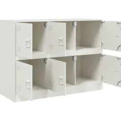 vidaXL Armarios Y Almacenamiento-Aparador de acero 99x39x73 cm