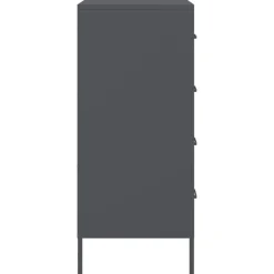vidaXL Aparador de acero gris 68x39x89 cm Antracita Outlet