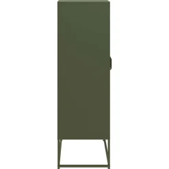 vidaXL Armarios Y Almacenamiento-Aparador de acero 68x39x123 cm
