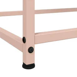 vidaXL Aparador de acero laminado en frío 100,5x39x107 cm Rosa Clearance