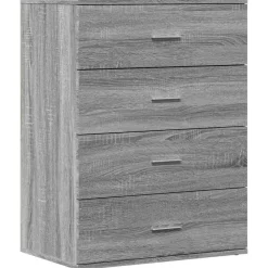 vidaXL Aparador de madera de ingeniería 60x39x80 cm Gris sonoma Online