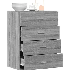 vidaXL Aparador de madera de ingeniería 60x39x80 cm Gris sonoma Online