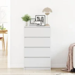 vidaXL Armarios Y Almacenamiento-Aparador de madera contrachapada 60x35x98,5 cm