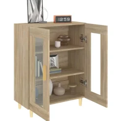 vidaXL Aparador de madera de ingeniería 69,5x34x90 cm Roble Sonoma