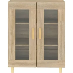 vidaXL Aparador de madera de ingeniería 69,5x34x90 cm Roble Sonoma