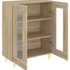 vidaXL Aparador de madera de ingeniería 69,5x34x90 cm Roble Sonoma