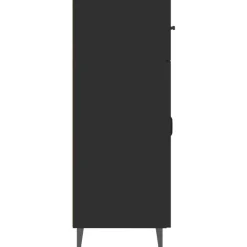 vidaXL Aparador de madera de ingeniería 69,5x34x90 cm Negro Sale