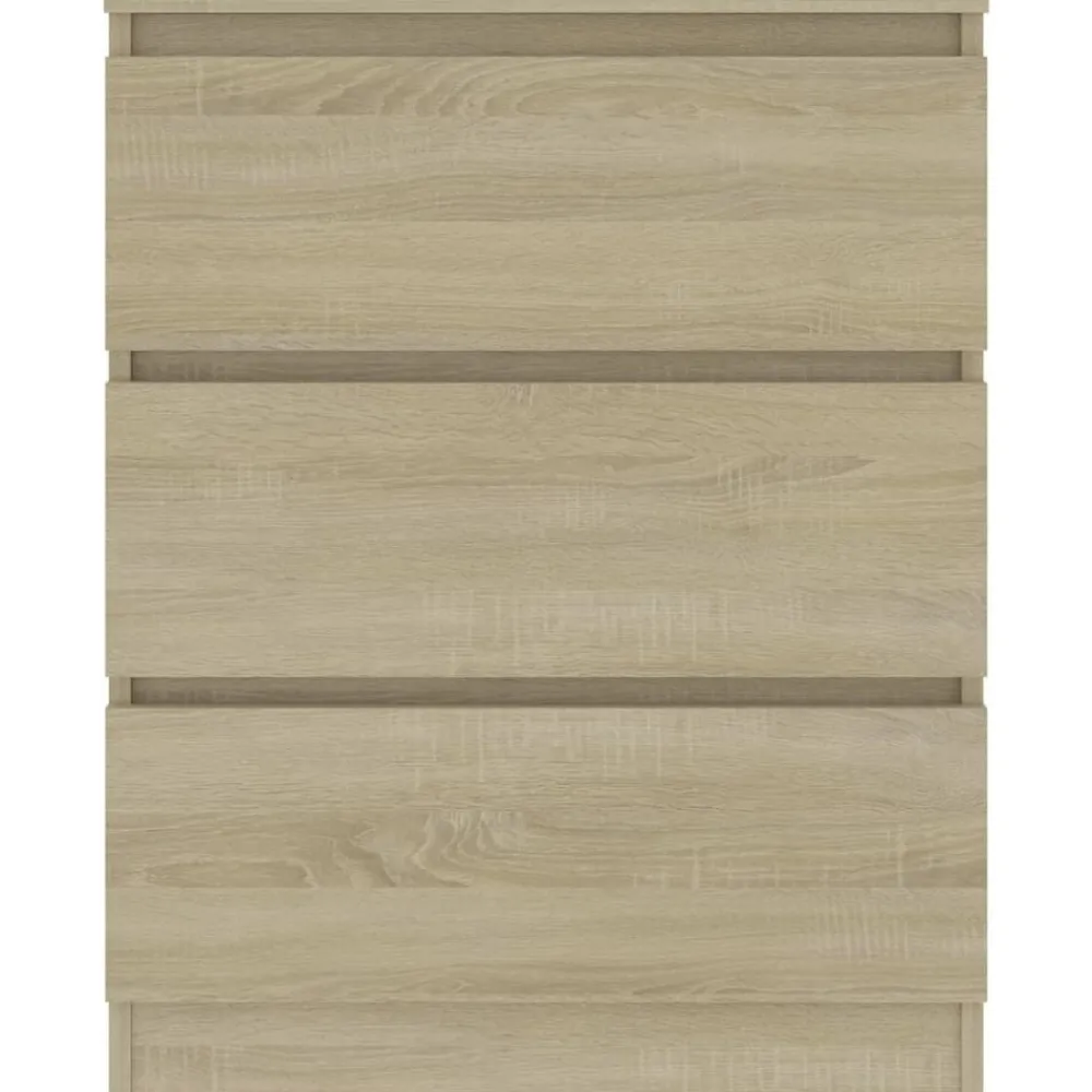 vidaXL Aparador de madera contrachapada color 60x35x76 cm Roble Sonoma Best