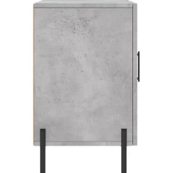 vidaXL Aparador de madera de ingeniería gris hormigón 100x36x60 cm Gris hormigón Discount