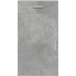 vidaXL Aparador de madera de ingeniería gris hormigón 50x42,5x93 cm Gris hormig&oacute;n Outlet