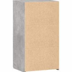 vidaXL Aparador de madera de ingeniería gris hormigón 50x42,5x93 cm Gris hormig&oacute;n Outlet