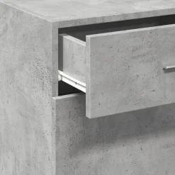 vidaXL Aparador de madera de ingeniería gris hormigón 50x42,5x93 cm Gris hormig&oacute;n Outlet