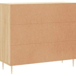 vidaXL Armarios Y Almacenamiento-Aparador de madera de ingeniería 90x34x80 cm