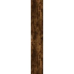 vidaXL Aparador de madera de ingeniería 30x42,5x185 cm Roble ahumado Discount
