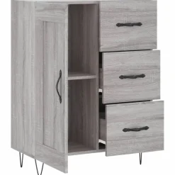 vidaXL Armarios Y Almacenamiento-Aparador de madera de ingeniería 69,5x34x90 cm