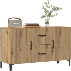 vidaXL Aparador de madera de ingeniería 100x36x60 cm Roble artisan New