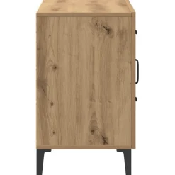 vidaXL Aparador de madera de ingeniería 100x36x60 cm Roble artisan New