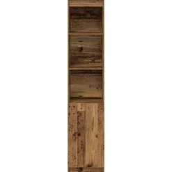 vidaXL Aparador de madera vieja 37,5x35x180 cm Madera de ingeniería Madera antigua Clearance