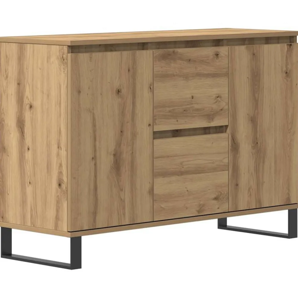 vidaXL Aparador de madera de ingeniería 101,5x35x70 cm Roble artisan Sale