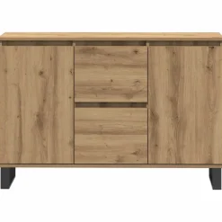 vidaXL Aparador de madera de ingeniería 101,5x35x70 cm Roble artisan Sale