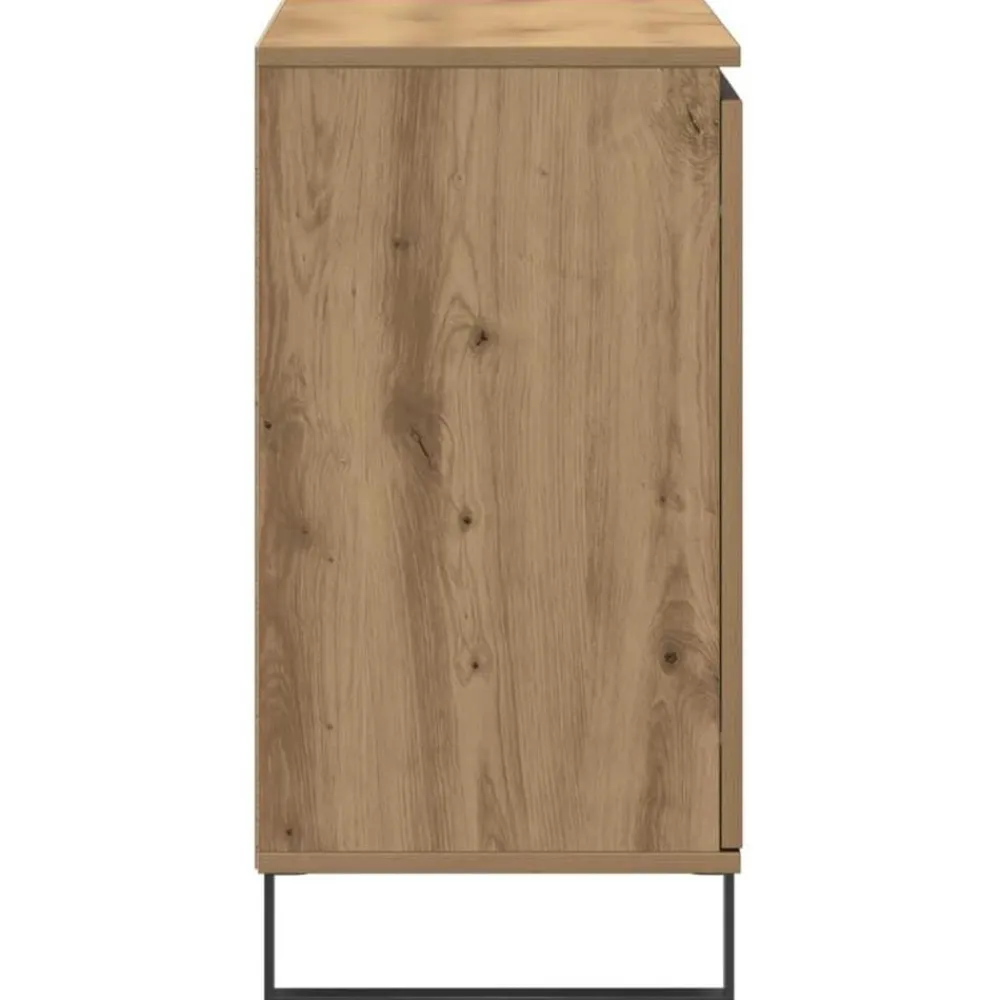 vidaXL Aparador de madera de ingeniería 101,5x35x70 cm Roble artisan Sale