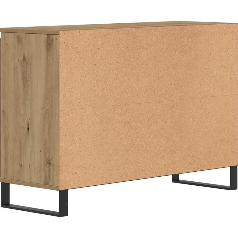 vidaXL Aparador de madera de ingeniería 101,5x35x70 cm Roble artisan Sale