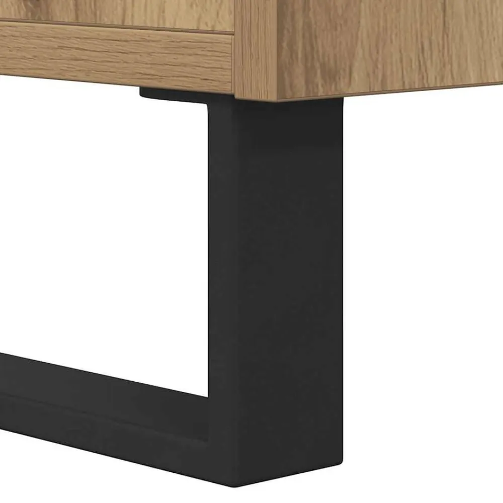 vidaXL Aparador de madera de ingeniería 101,5x35x70 cm Roble artisan Sale