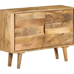 vidaXL Armarios Y Almacenamiento-Aparador de madera maciza de mango 90x30x69 cm