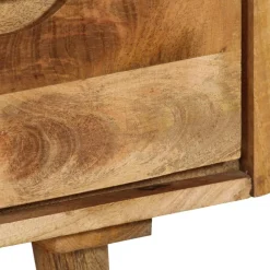 vidaXL Armarios Y Almacenamiento-Aparador de madera maciza de mango 90x30x69 cm