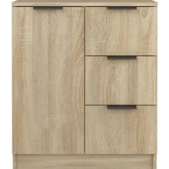 vidaXL Armarios Y Almacenamiento-Aparador de madera contrachapada color 60x30x70 cm