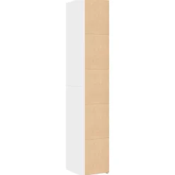 vidaXL Armarios Y Almacenamiento-Aparador de madera de ingeniería 30x42,5x185 cm