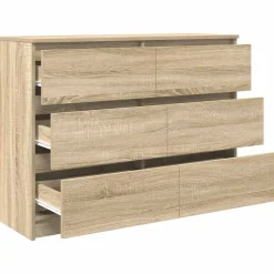vidaXL Armarios Y Almacenamiento-Aparador de madera contrachapada 100x35x76 cm