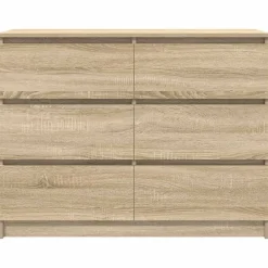 vidaXL Armarios Y Almacenamiento-Aparador de madera contrachapada 100x35x76 cm