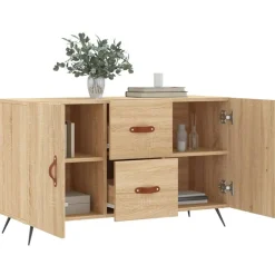 vidaXL Armarios Y Almacenamiento-Aparador de madera de ingeniería 100x36x60 cm