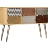 vidaXL Armarios Y Almacenamiento-Aparador de madera de mango maciza 120x30x75 cm