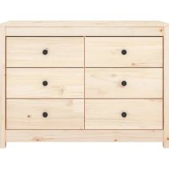 vidaXL Aparador de madera maciza de pino 100x40x72 cm Natural Sale