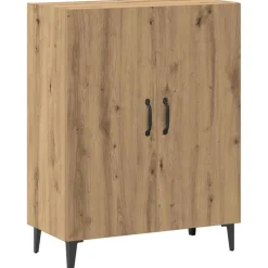 vidaXL Aparador de madera de ingeniería 70x34x90 cm Roble artisan Clearance