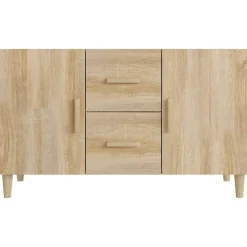 vidaXL Armarios Y Almacenamiento-Aparador de madera de ingeniería 100x36x60 cm