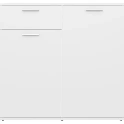 vidaXL Aparador de madera contrachapada 80x36x75 cm Blanco Hot