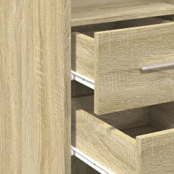 vidaXL Aparador de madera de ingeniería 30x42,5x185 cm Roble Sonoma Discount